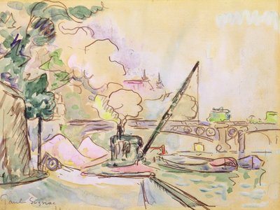 Pont du Louvre, 1928 by Paul Signac